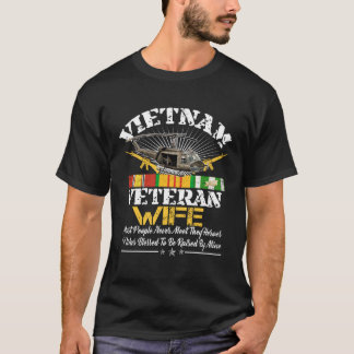 Proud Vietnam Veteran Military Vietnam Veteran Wif T-Shirt
