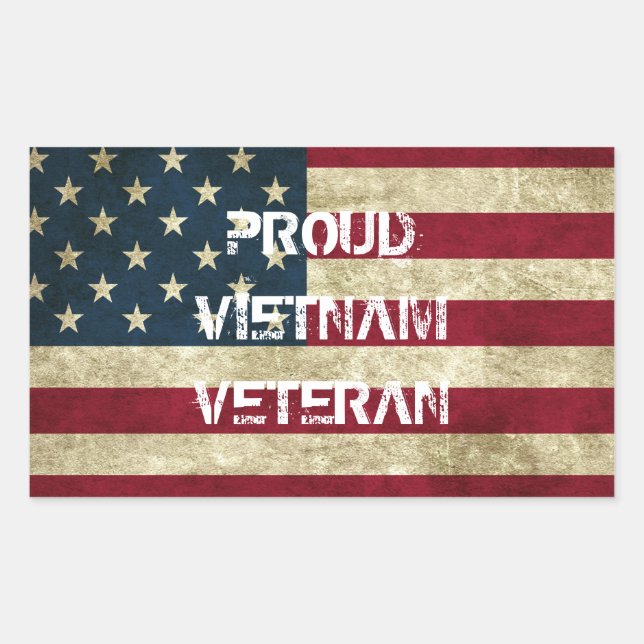 Proud Vietnam Veteran Sticker (Front)