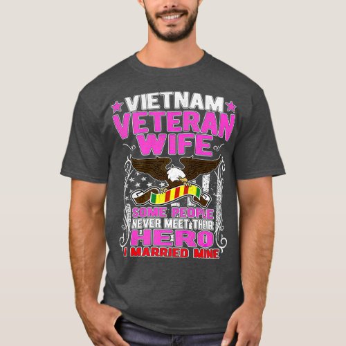 Proud Vietnam Veteran Wife Military PROUD VIETNAM  T_Shirt