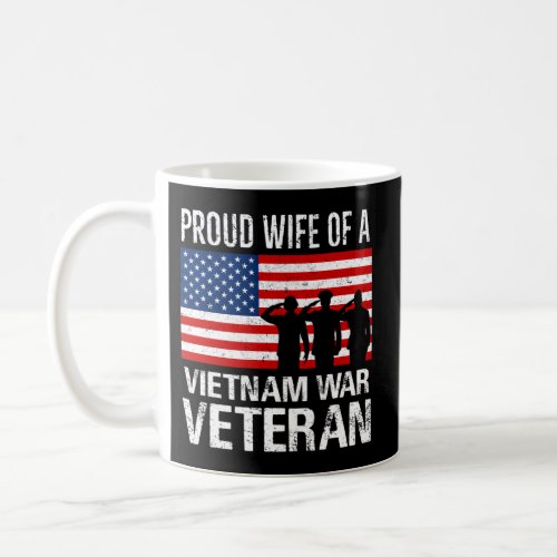 Proud Vietnam War Veteran Husband Wives Coffee Mug