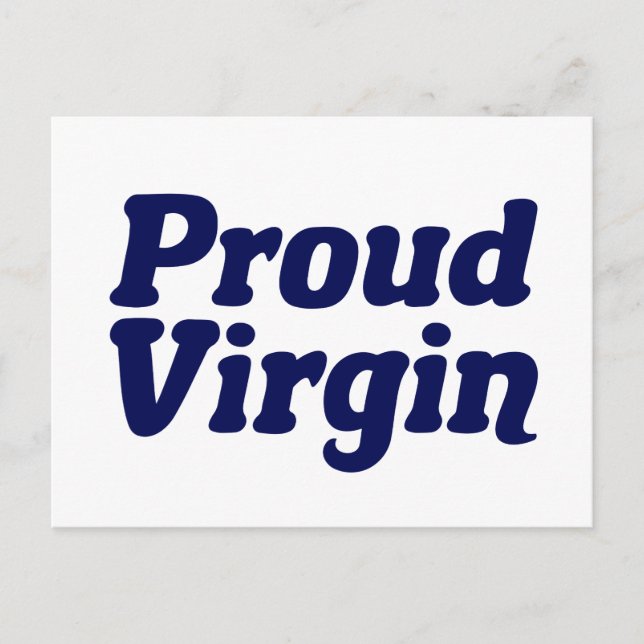 Proud Virgin Christian Abstinence Postcard (Front)