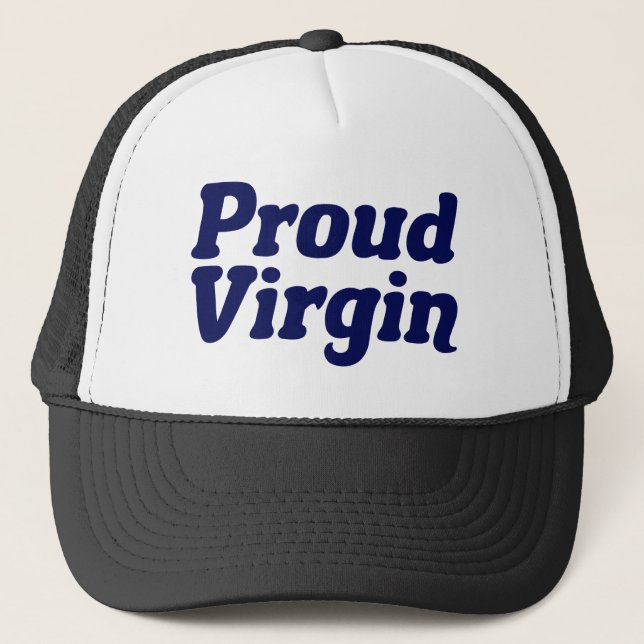 Proud Virgin Trucker Hat (Front)
