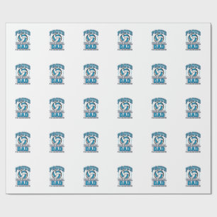 Proud Volleyball Dad Vintage Sports Shirt Design_1 Wrapping Paper