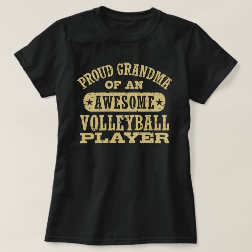 Proud Volleyball Grandma T_Shirt