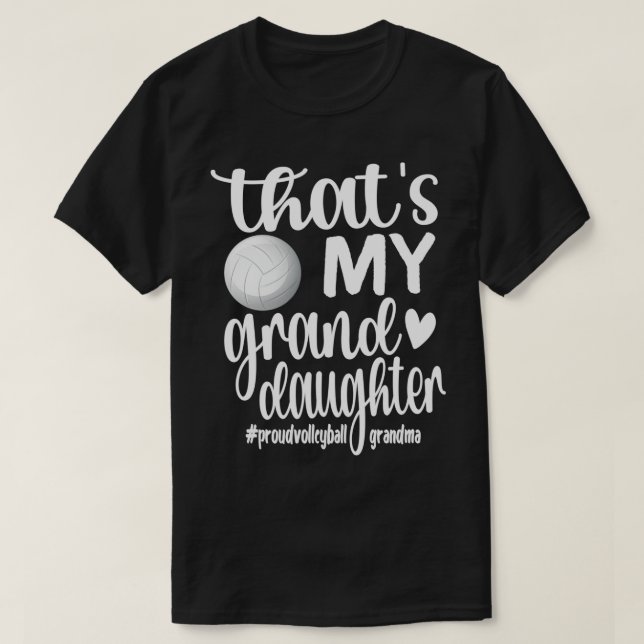 Proud Volleyball Grandma Volleyball Player Grandma T-Shirt (Design Front)