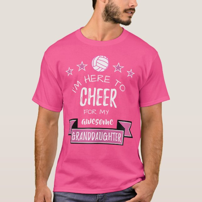 Proud Volleyball Grandmother T-Shirt (Front)
