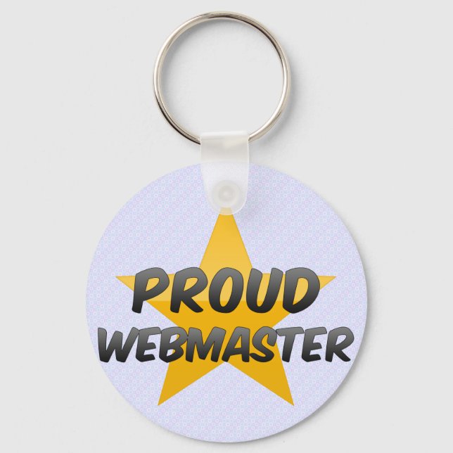 Proud Webmaster Keychain (Front)