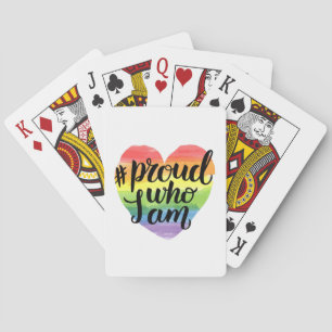 Proud Who I Am Poker Cards
