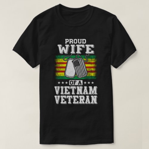Proud Wife Of A VietNam Veteran Husband T_Shirt
