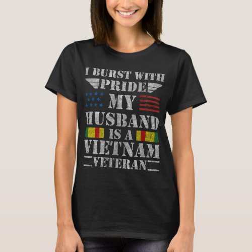 Proud Wife Of A Vietnam Veteran Husband T_Shirt