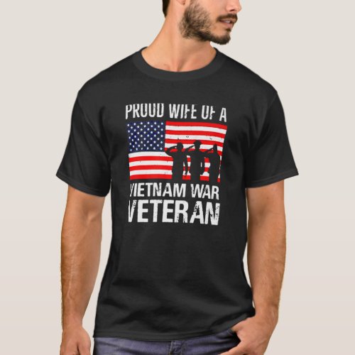 Proud Wife Of A Vietnam War Veteran T_Shirt