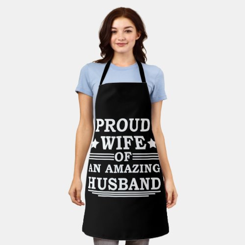 proud wife of an amazing husband apron