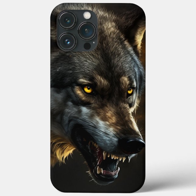 Proud Wolf iPhone Case (Back)