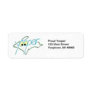 Proud Yooper Return Address Label