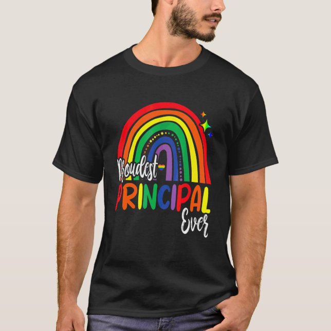 Proudest Principal Ever I Promise To Teach Love Lg T-Shirt (Front)