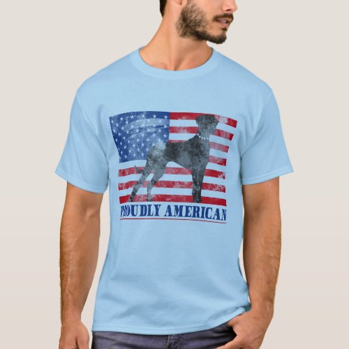 Proudly American Great Dane T_Shirt