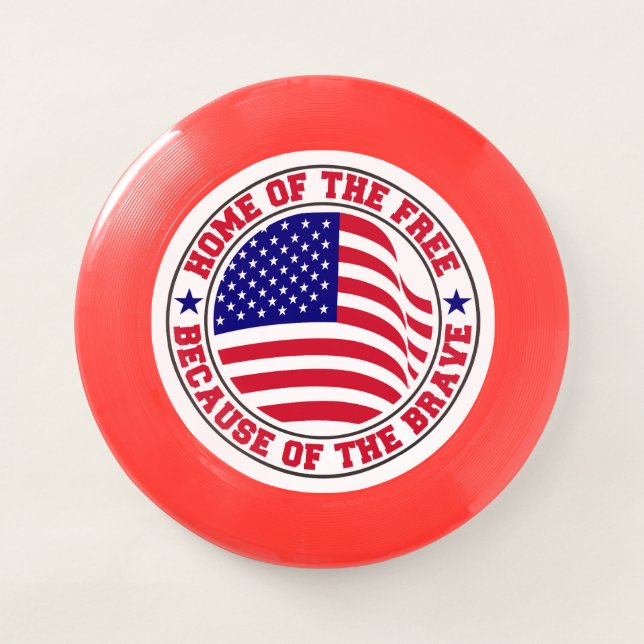 Proudly American – Honoring Freedom & Bravery Wham-O Frisbee (Front)