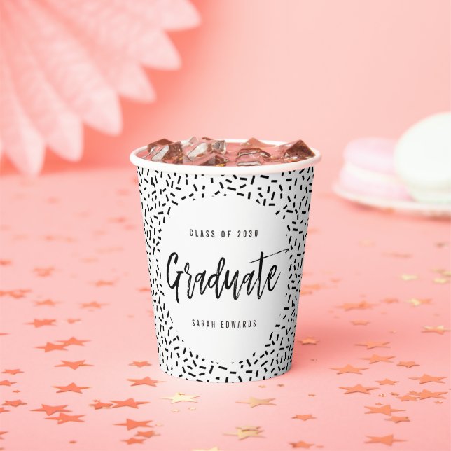 Proudly Brushed Graduation Party Paper Cup (Insitu)