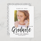 Proudly Brushed Graduation Postcard (Front/Back)