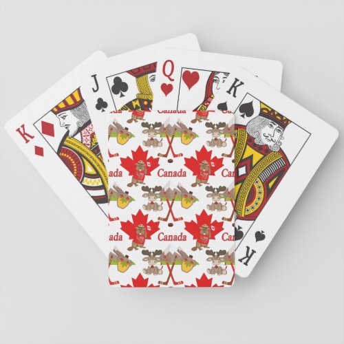 Proudly Canadian Beaver Poker Cards