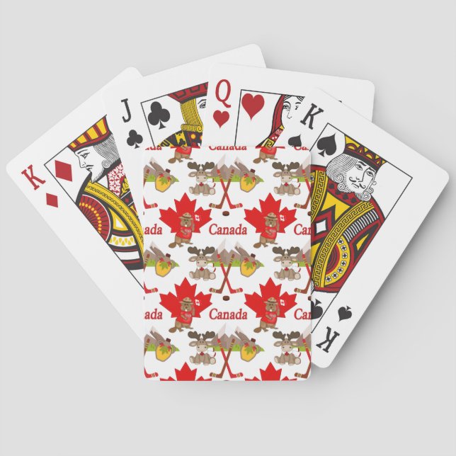 Proudly Canadian Beaver Poker Cards (Back)