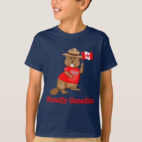 Proudly Canadian Beaver T_Shirt