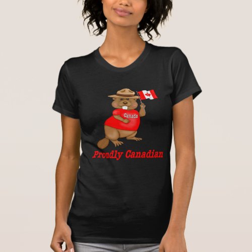 Proudly Canadian Beaver T_Shirt