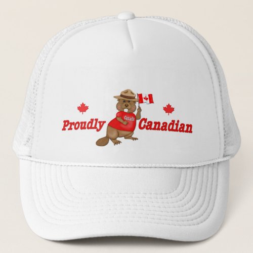 Proudly Canadian Beaver Trucker Hat