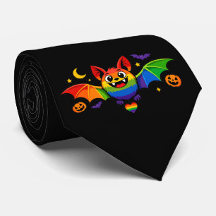 🦇🌈 Proudly Fangtastic Bat Neck Tie