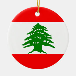 Proudly Lebanese - Proud To Be Lebanese - Lebanon Ceramic Ornament
