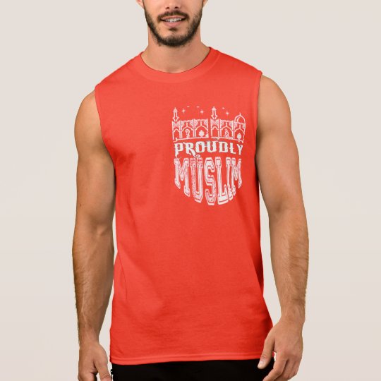 proudly muslim sleeveless shirt