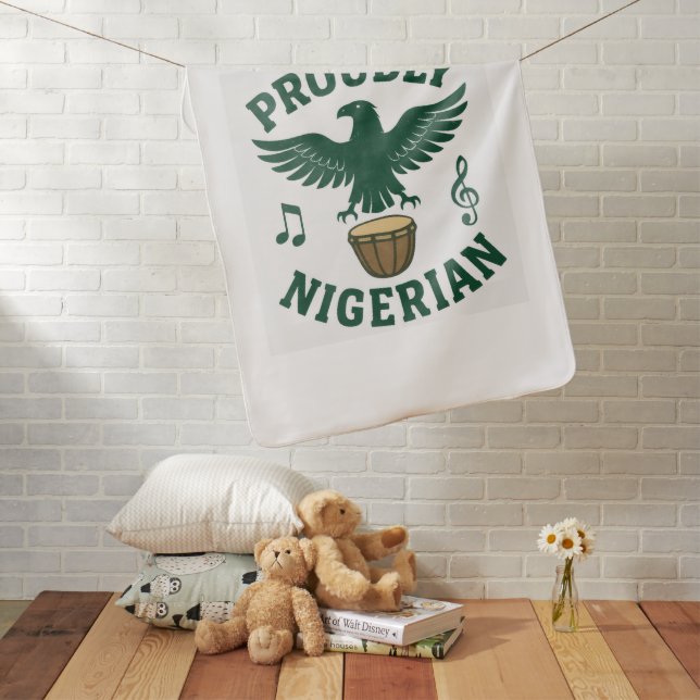 Proudly Nigerian Baby Blanket (In Situ)