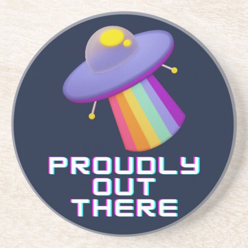 Proudly Out There Gay Pride Coaster