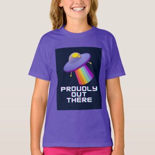 Proudly Out There Gay Pride T_Shirt