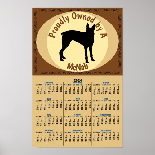 Proudly Owned _ McNab 2024 Calendar Poster