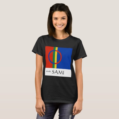 Proudly Sami womens dark T_Shirt