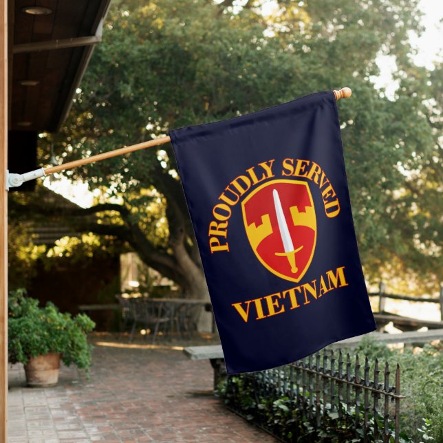 Proudly Served MACV Vietnam House Flag (In SItu)