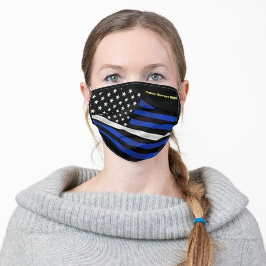 Proudly Support EMS Adult Cloth Face Mask (Worn)