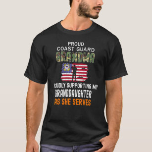 Proudly Supporting My Granddaughter Coast Guard Gr T-Shirt