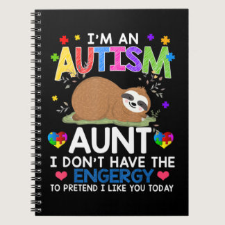 Proudly wear this cute sloth autism shirt to raise notebook