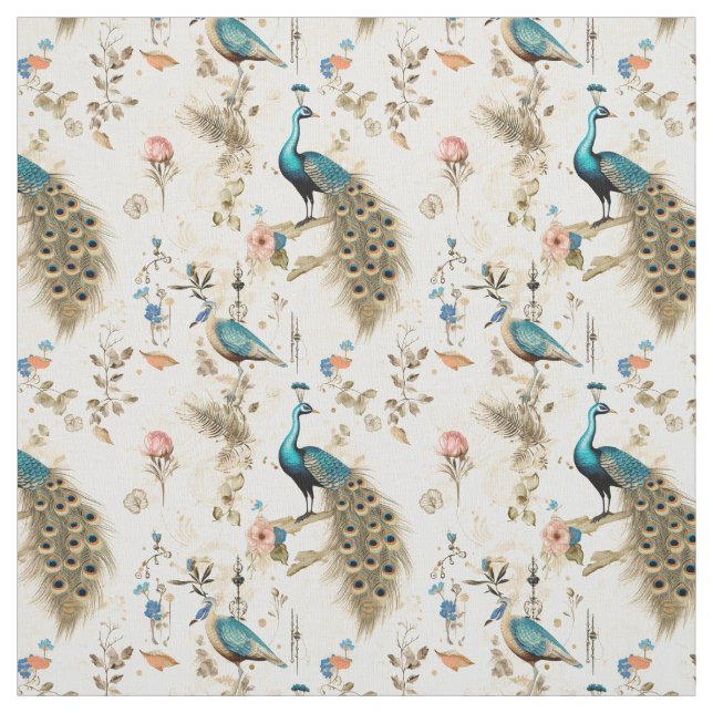 Proudly Whimsical: Whimsy Peacock Fabric (Swatch)