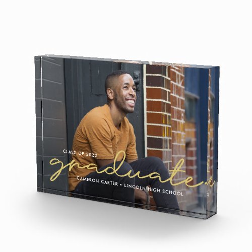 Proudly Written Editable Color Graduation Keepsake
