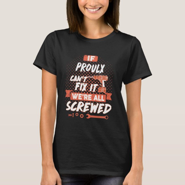 PROULX Name, PROULX family name crest T-Shirt (Front)