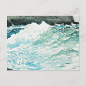 Prouts Neck  Fine Art Painting By Winslow Homer    Postcard by Virginia5050 at Zazzle