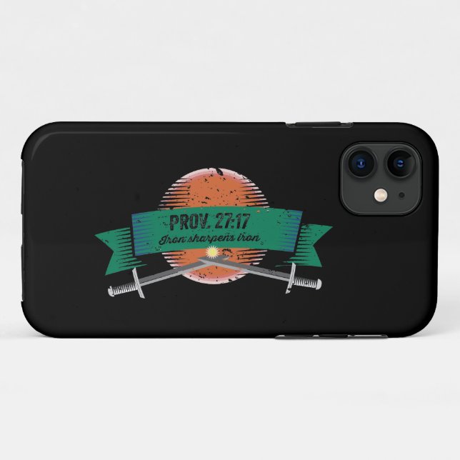 Prov. 27:17 Iron Sharpens Iron  Case-Mate iPhone Case (Back (Horizontal))