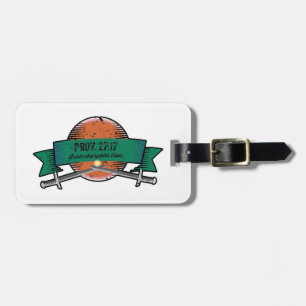 Prov. 27:17 Iron Sharpens Iron Grunge Version Luggage Tag