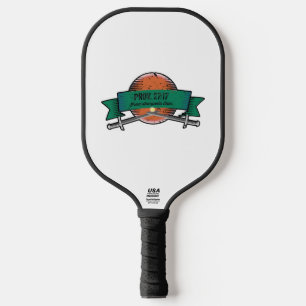 Prov. 27:17 Iron Sharpens Iron Grunge Version Pickleball Paddle