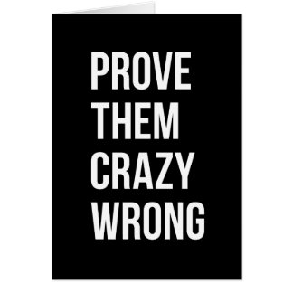 Prove Motivational Business Quotes Black Wht Bl Card