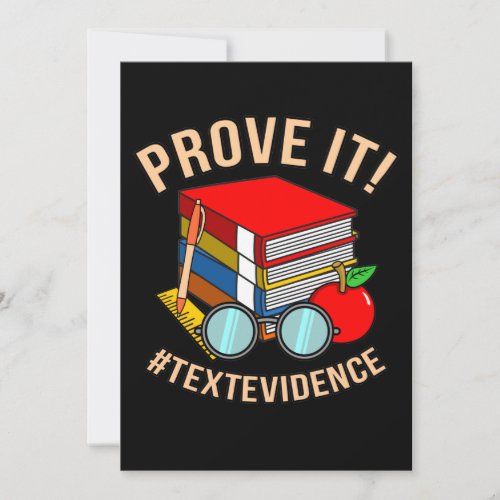 Prove Text Evidence English Language Teacher Thank You Card