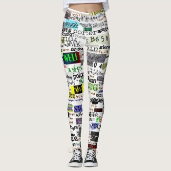 Prove You're A Human Leggings by zlatkocro at Zazzle